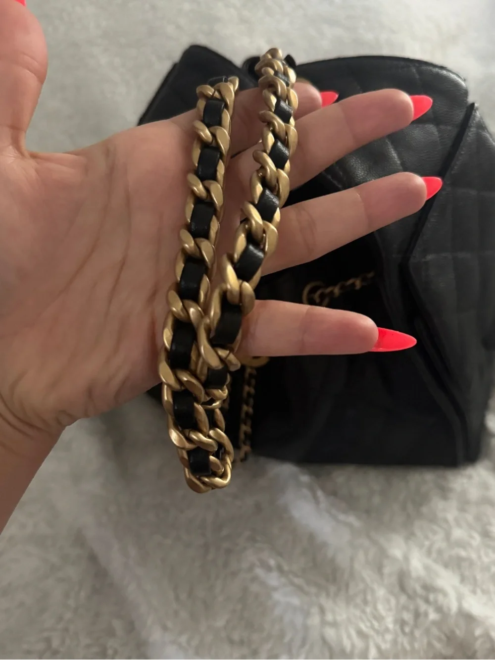 Chanel Black small 25 with GHW